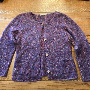 Vintage Colorful Psychedelic Mohair Cardigan